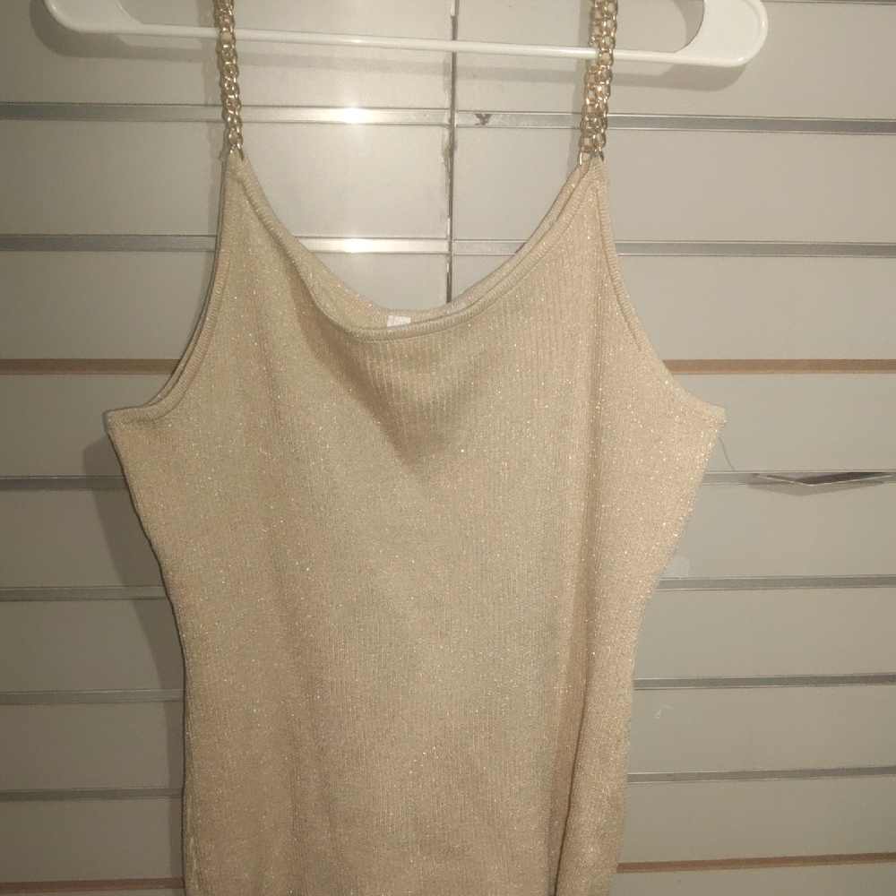 Elegant Cream Sleeveless Top